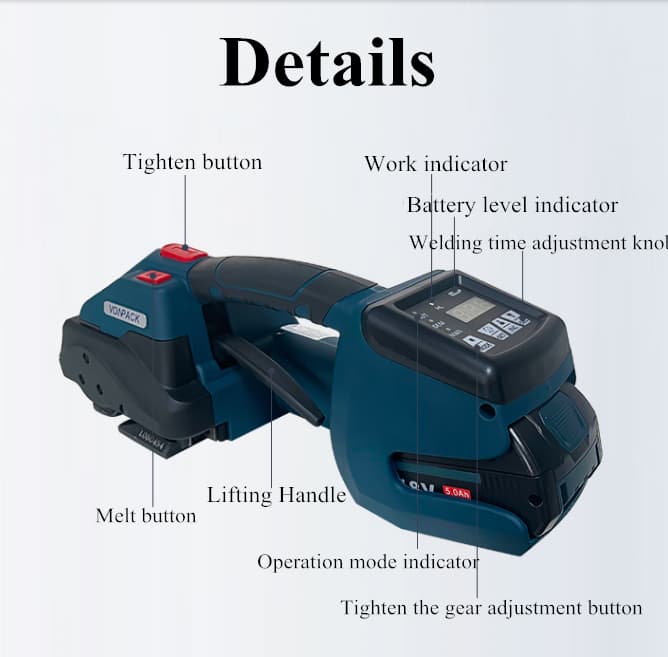 Q2 Full Automatic Battery Powered  Strapping Tool
